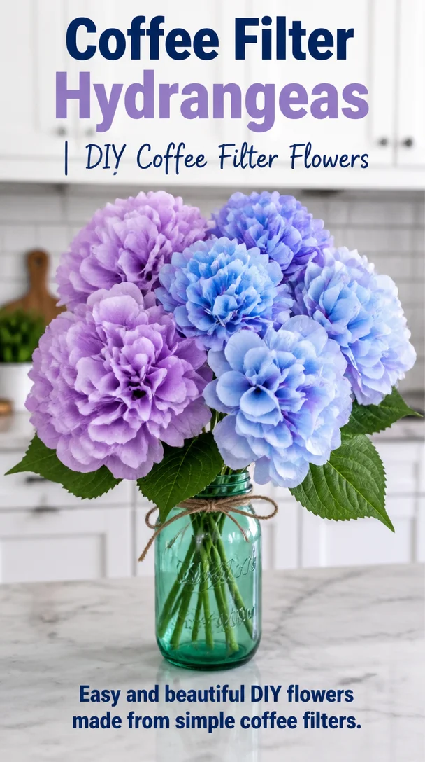 Coffee Filter Hydrangeas | DIY Coffee Filter Flowers 8 Coffee Filter Hydrangeas | DIY Coffee Filter Flowers