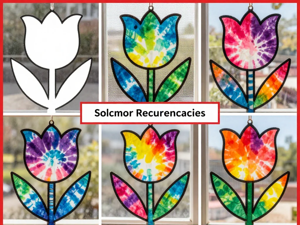 Coffee Filter Suncatcher for Spring 7 Coffee Filter Suncatcher for Spring
