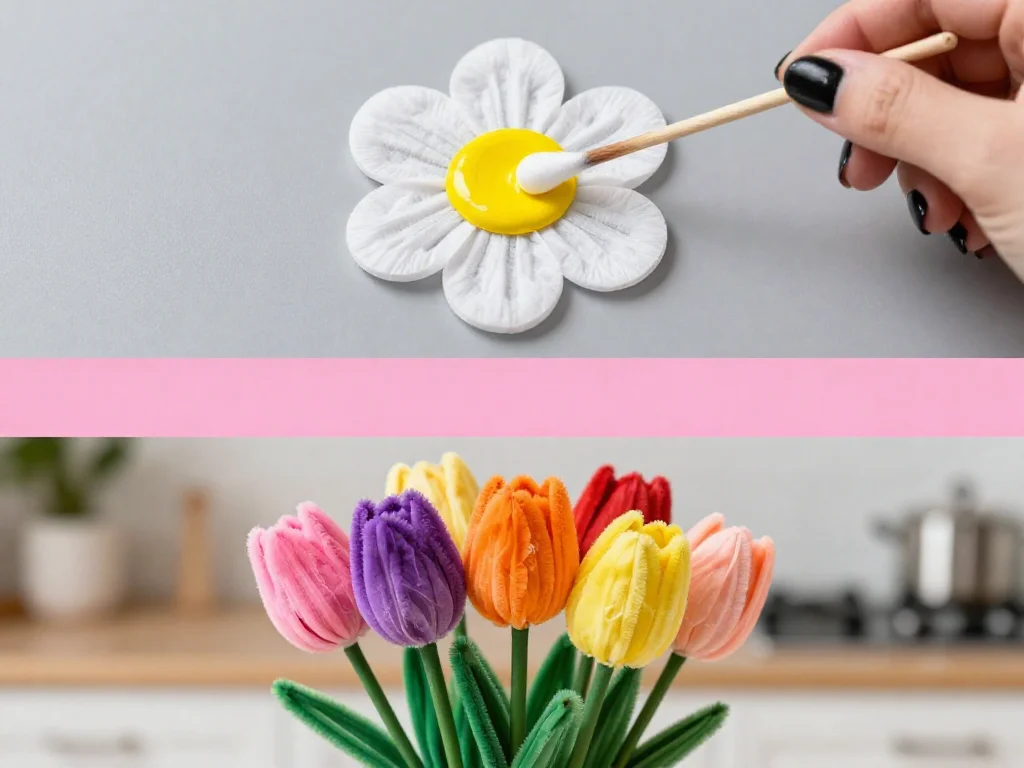 Coffee Filter Tulips - Easy Coffee Filter Flower Craft 9 Coffee Filter Tulips - Easy Coffee Filter Flower Craft
