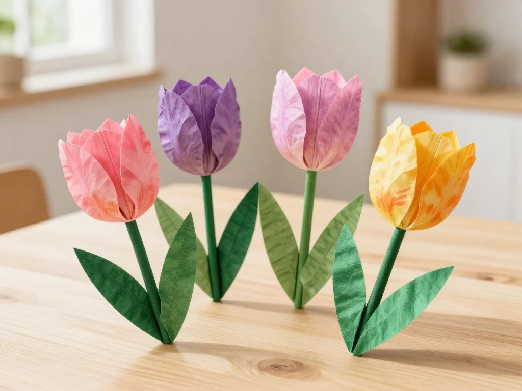 Coffee Filter Tulips: Easy DIY Spring Crafts for Adults and Kids