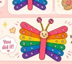 Colorful Butterfly Craft: A sweet hands-on activity kids ask to make again ❤️ 10 Colorful Butterfly Craft: A sweet hands-on activity kids ask to make again ❤️