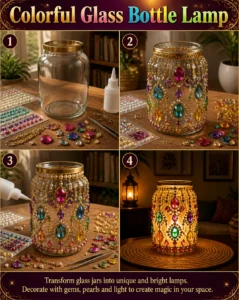 Colorful Glass Bottle Lamp 15 Colorful Glass Bottle Lamp