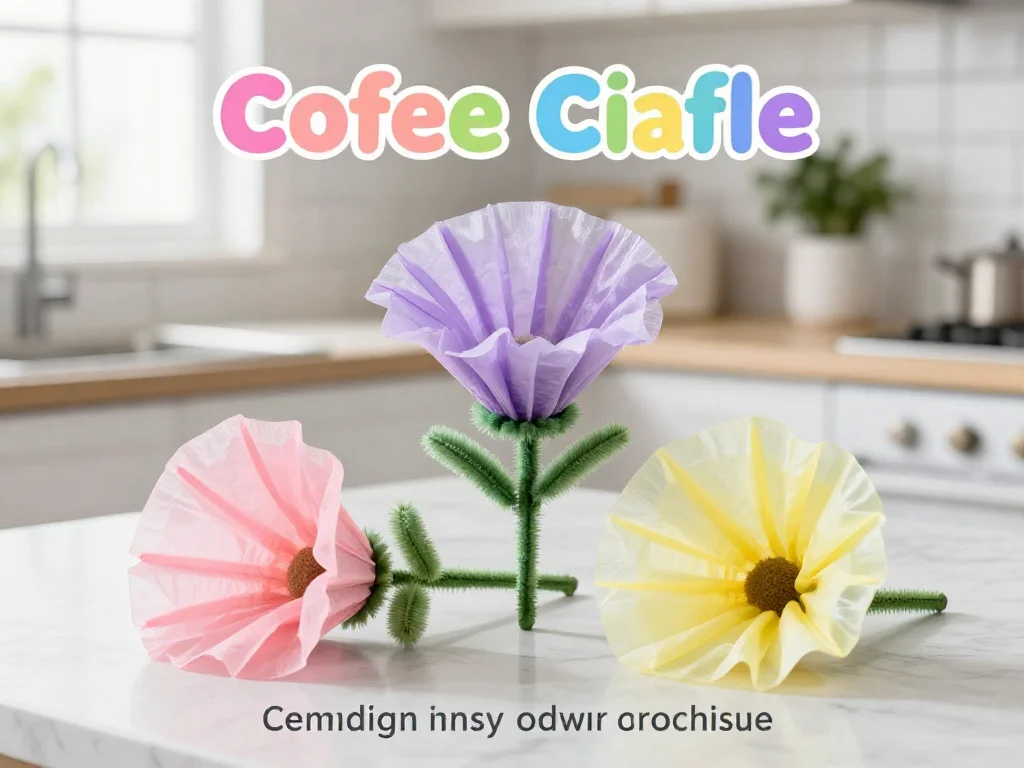 Create Beautiful Coffee Filter Flowers - Fun Springtime & Summer Crafts 9 Create Beautiful Coffee Filter Flowers - Fun Springtime & Summer Crafts