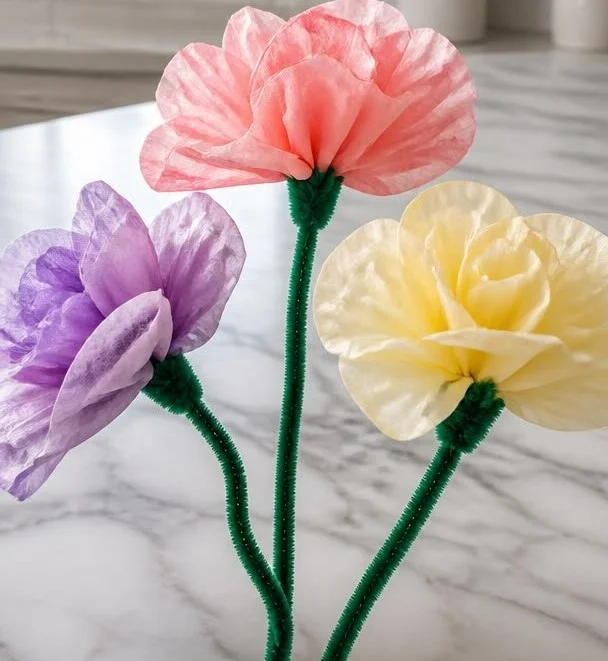 Create Beautiful Coffee Filter Flowers - Fun Springtime & Summer Crafts 11 Create Beautiful Coffee Filter Flowers - Fun Springtime & Summer Crafts