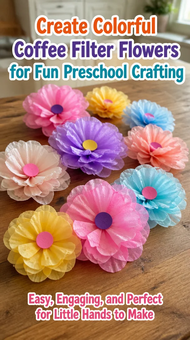 Create Colorful Coffee Filter Flowers for Fun Preschool Crafting 8 Create Colorful Coffee Filter Flowers for Fun Preschool Crafting