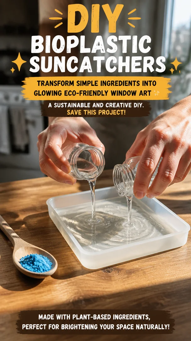 DIY bioplastic suncatchers transform simple ingredients into glowing eco-friendly window art ✨ A sustainable and creative DIY. Save this project! 8 DIY bioplastic suncatchers transform simple ingredients into glowing eco-friendly window art ✨ A sustainable and creative DIY. Save this project!