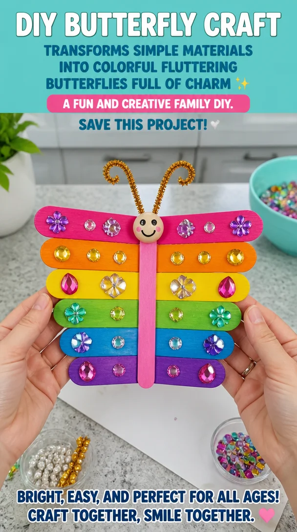 DIY butterfly craft transforms simple materials into colorful fluttering butterflies full of charm ✨ A fun and creative family DIY. Save this project! 5 DIY butterfly craft transforms simple materials into colorful fluttering butterflies full of charm ✨ A fun and creative family DIY. Save this project!
