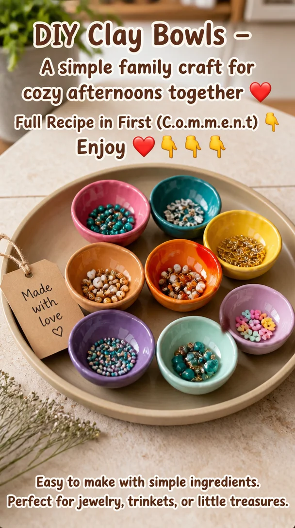 DIY Clay Bowls – A simple family craft for cozy afternoons together ❤️. Full Recipe in First (C.o.ʍ.m.е.ո.τ) 👇 Enjoy ❤️👇👇 8 DIY Clay Bowls – A simple family craft for cozy afternoons together ❤️. Full Recipe in First (C.o.ʍ.m.е.ո.τ) 👇 Enjoy ❤️👇👇