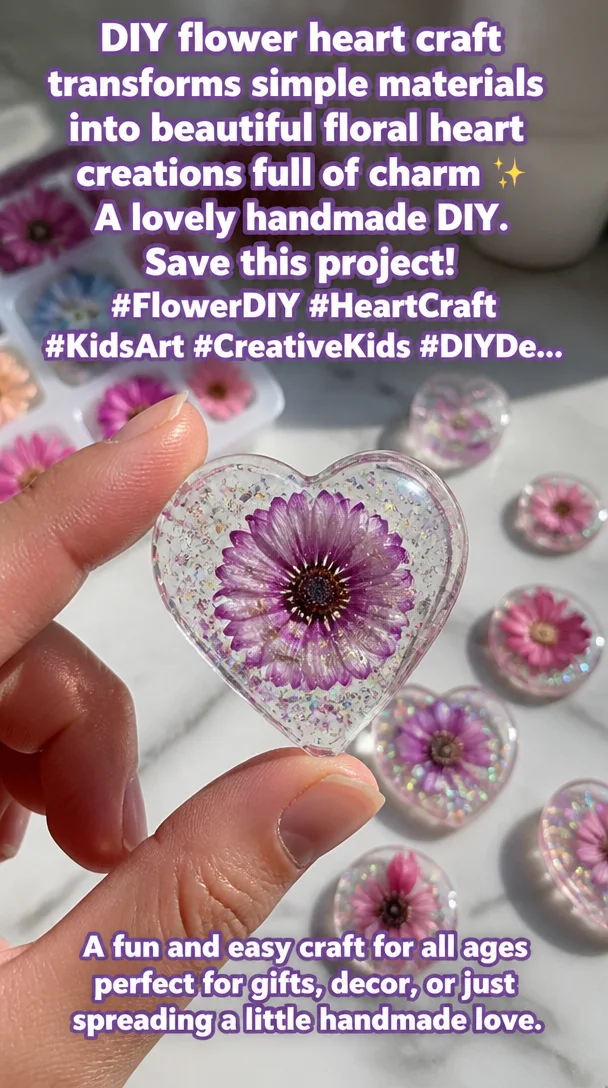 DIY flower heart craft transforms simple materials into beautiful floral heart creations full of charm ✨ A lovely handmade DIY. Save this project! #FlowerDIY #HeartCraft #KidsArt #CreativeKids #DIYDe... 8 DIY flower heart craft transforms simple materials into beautiful floral heart creations full of charm ✨ A lovely handmade DIY. Save this project! #FlowerDIY #HeartCraft #KidsArt #CreativeKids #DIYDe...