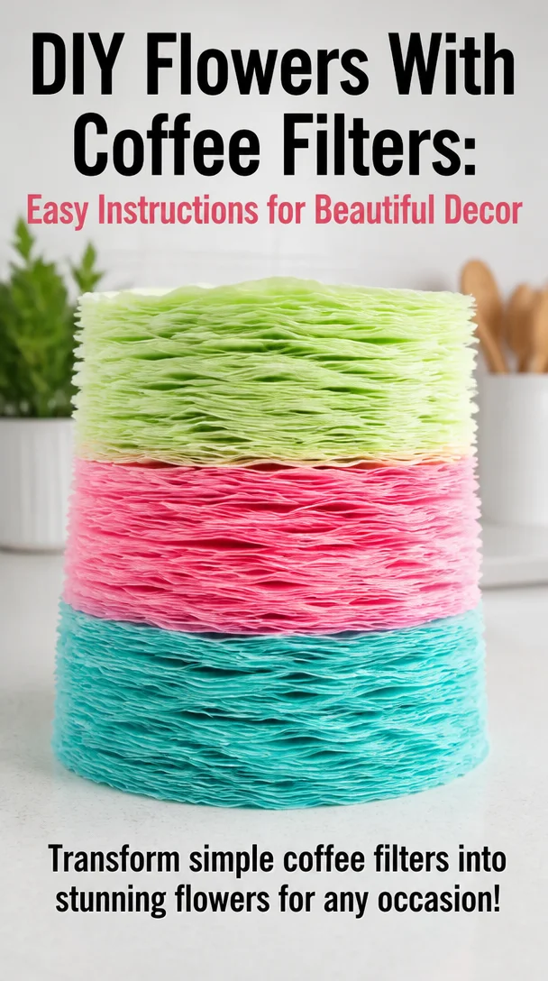 DIY Flowers With Coffee Filters: Easy Instructions for Beautiful Decor 6 DIY Flowers With Coffee Filters: Easy Instructions for Beautiful Decor
