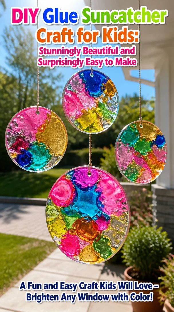 DIY Glue Suncatcher Craft for Kids: Stunningly Beautiful and Surprisingly Easy to Make 8 DIY Glue Suncatcher Craft for Kids: Stunningly Beautiful and Surprisingly Easy to Make