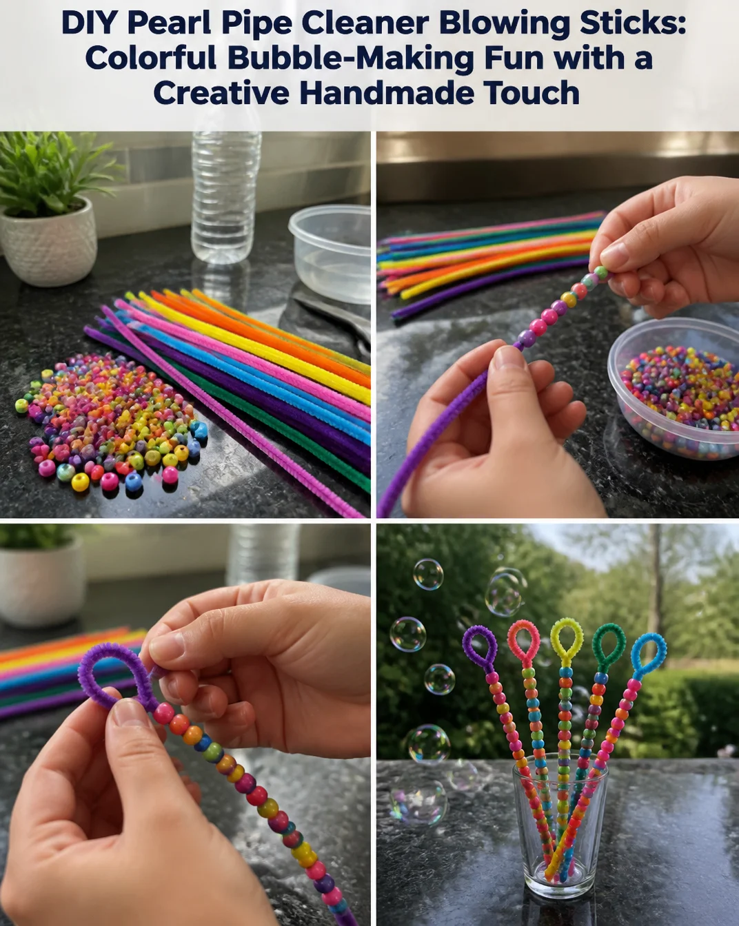 DIY Pearl Pipe Cleaner Blowing Sticks: Colorful Bubble-Making Fun with a Creative Handmade Touch 8 DIY Pearl Pipe Cleaner Blowing Sticks: Colorful Bubble-Making Fun with a Creative Handmade Touch