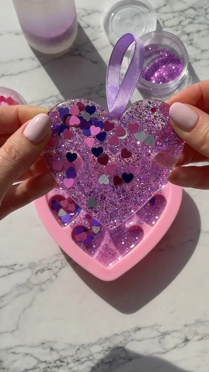 DIY sparkle heart suncatchers glow beautifully with shimmering heart-shaped designs ✨ A magical decorative DIY. Save this project! 6 DIY sparkle heart suncatchers glow beautifully with shimmering heart-shaped designs ✨ A magical decorative DIY. Save this project!