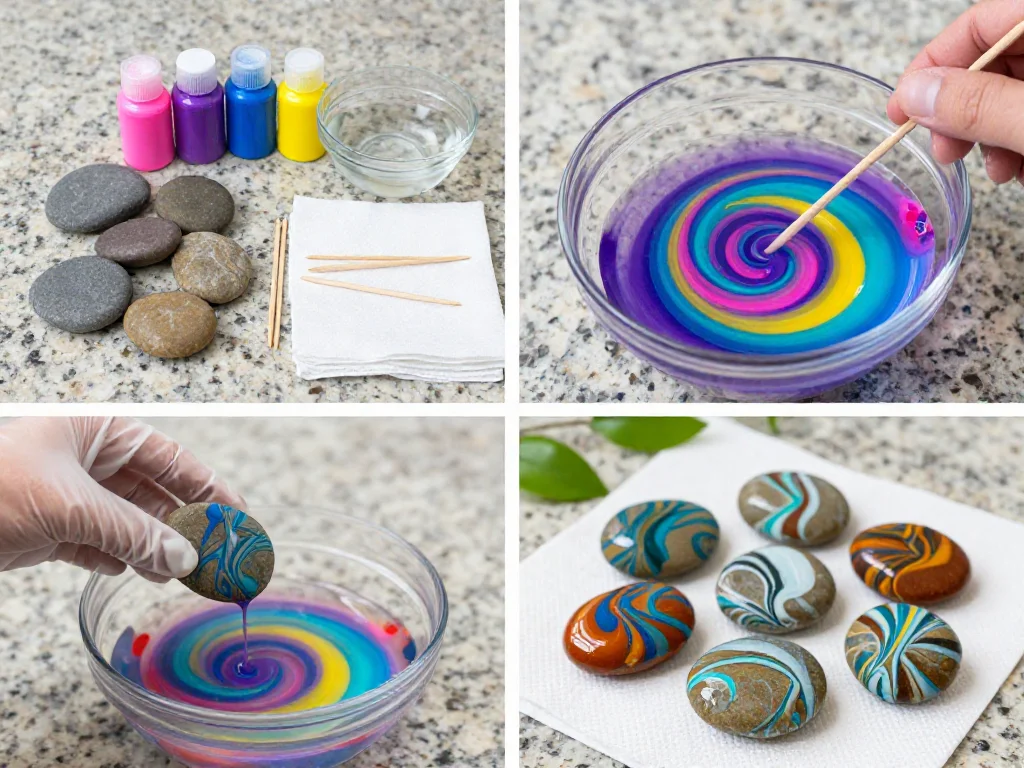 DIY Swirl Painted Rocks 9 DIY Swirl Painted Rocks