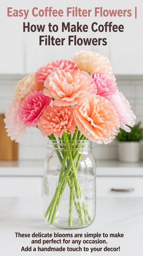 Easy Coffee Filter Flowers | How to Make Coffee Filter Flowers 8 Easy Coffee Filter Flowers | How to Make Coffee Filter Flowers