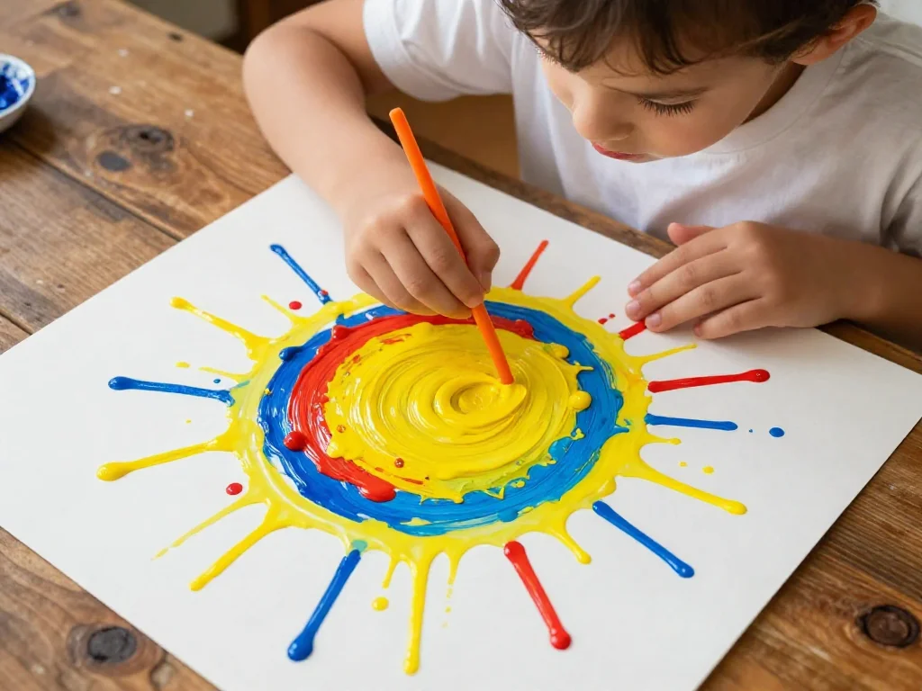 Fireworks straw painting creates spectacular bursting paint patterns using simple straws and vibrant colors ✨ A fun art activity for kids. Save this project! #FireworkCraft #KidsArt #CreativeKids #DI 8 Fireworks straw painting creates spectacular bursting paint patterns using simple straws and vibrant colors ✨ A fun art activity for kids. Save this project! #FireworkCraft #KidsArt #CreativeKids #DI