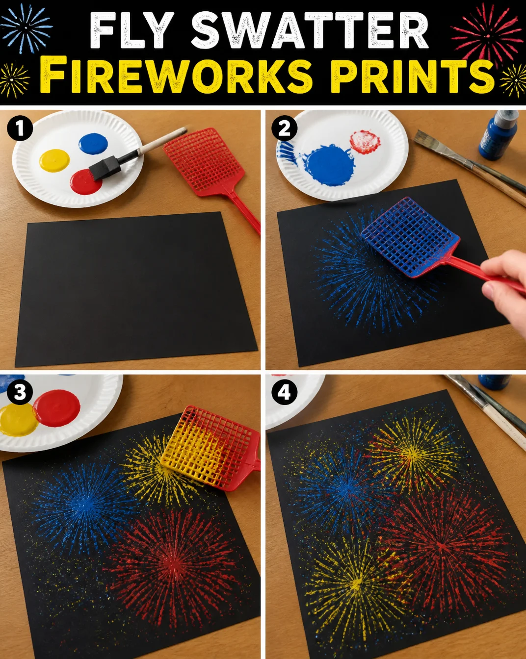 Fly Swatter Fireworks Prints 8 Fly Swatter Fireworks Prints