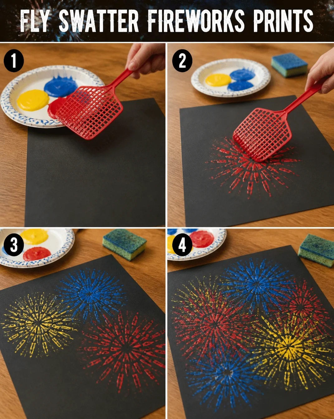 Fly Swatter Fireworks Prints 8 Fly Swatter Fireworks Prints