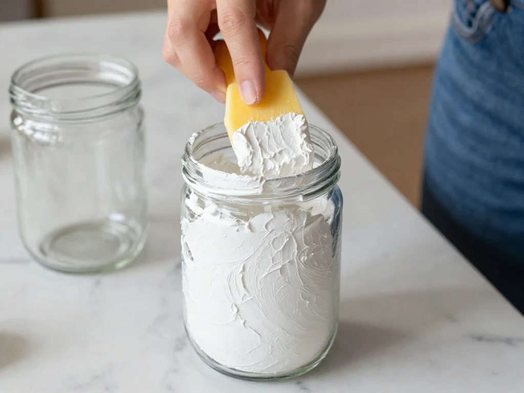 Frosted cornstarch glass vase creates an elegant translucent decorative piece with a beautiful frosted finish ✨ A stunning handmade DIY. Save this project! 10 Frosted cornstarch glass vase creates an elegant translucent decorative piece with a beautiful frosted finish ✨ A stunning handmade DIY. Save this project!