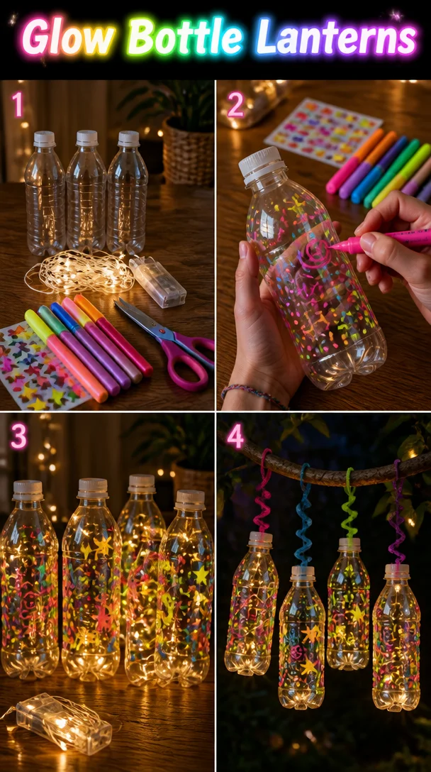 Glow Bottle Lanterns 8 Glow Bottle Lanterns