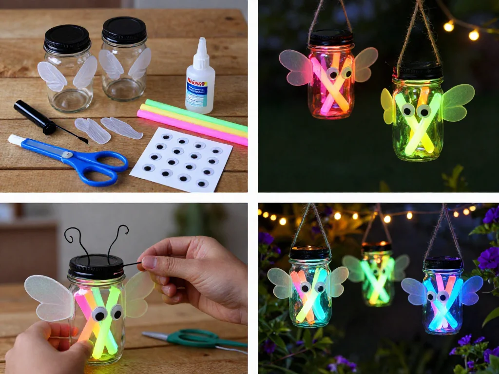 Glow Firefly Jar Lantern 9 Glow Firefly Jar Lantern