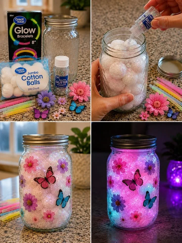 Glow Jar Night Lights 6 Glow Jar Night Lights