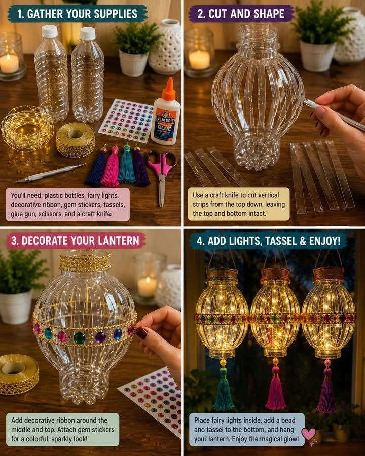 Glowing Bottle Lanterns 11 Glowing Bottle Lanterns