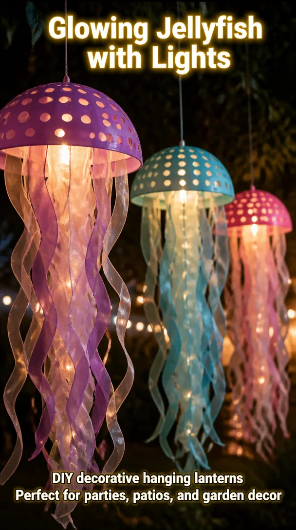 Glowing Jellyfish with Lights 8 Glowing Jellyfish with Lights