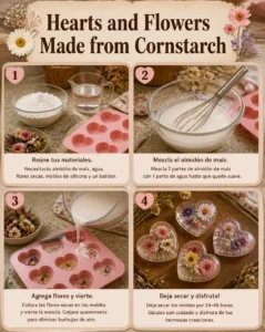 Hearts and Flowers Made from Cornstarch 21 Hearts and Flowers Made from Cornstarch