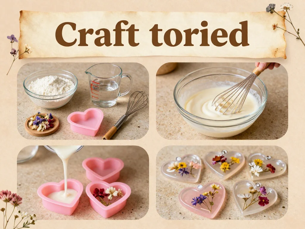 Hearts and Flowers Made from Cornstarch 9 Hearts and Flowers Made from Cornstarch