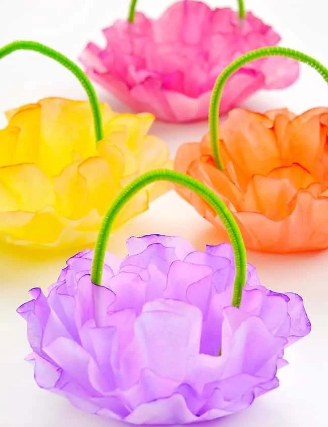 How to Make Coffee Filter Easter Baskets 11 How to Make Coffee Filter Easter Baskets