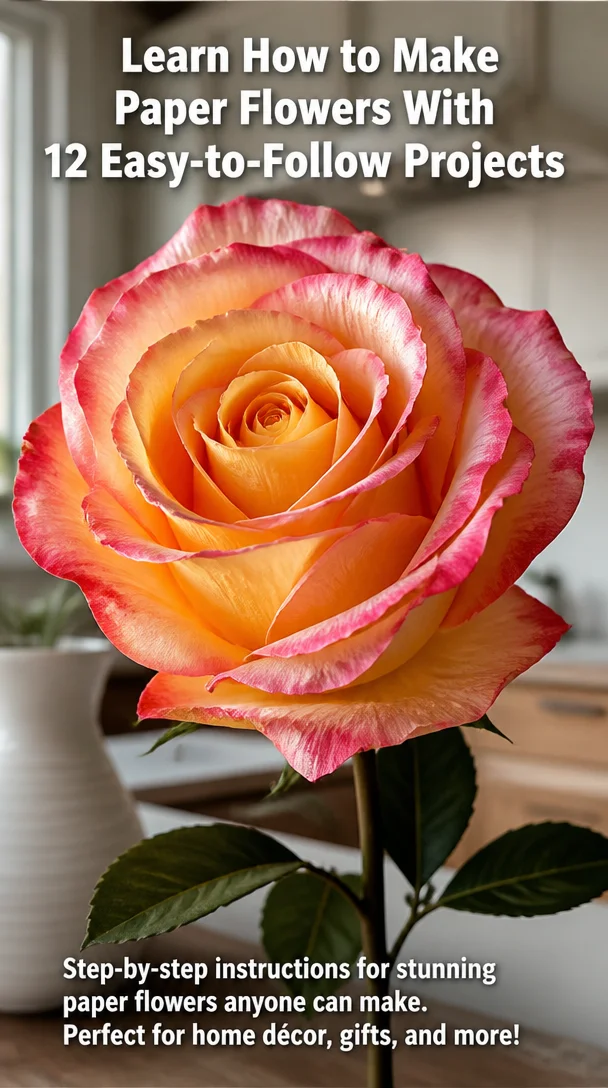 Learn How to Make Paper Flowers With 12 Easy-to-Follow Projects 8 Learn How to Make Paper Flowers With 12 Easy-to-Follow Projects