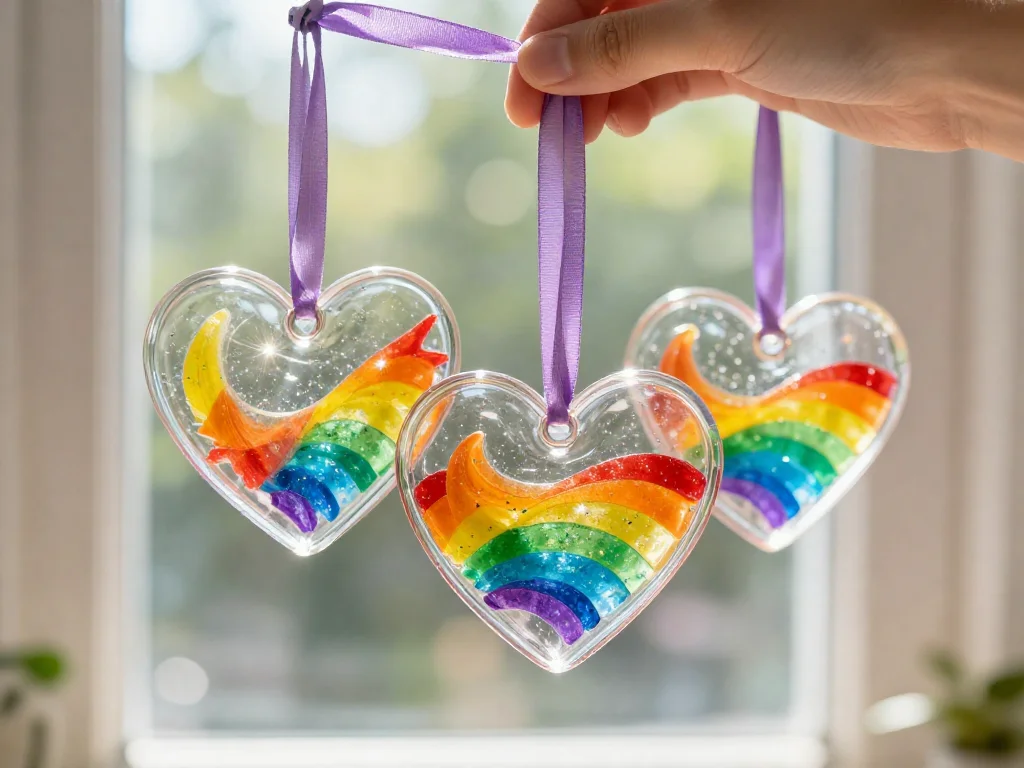 Magical swirled glue suncatchers glow with colorful swirling designs that brighten any window ✨ A mesmerizing decorative DIY. 9 Magical swirled glue suncatchers glow with colorful swirling designs that brighten any window ✨ A mesmerizing decorative DIY.
