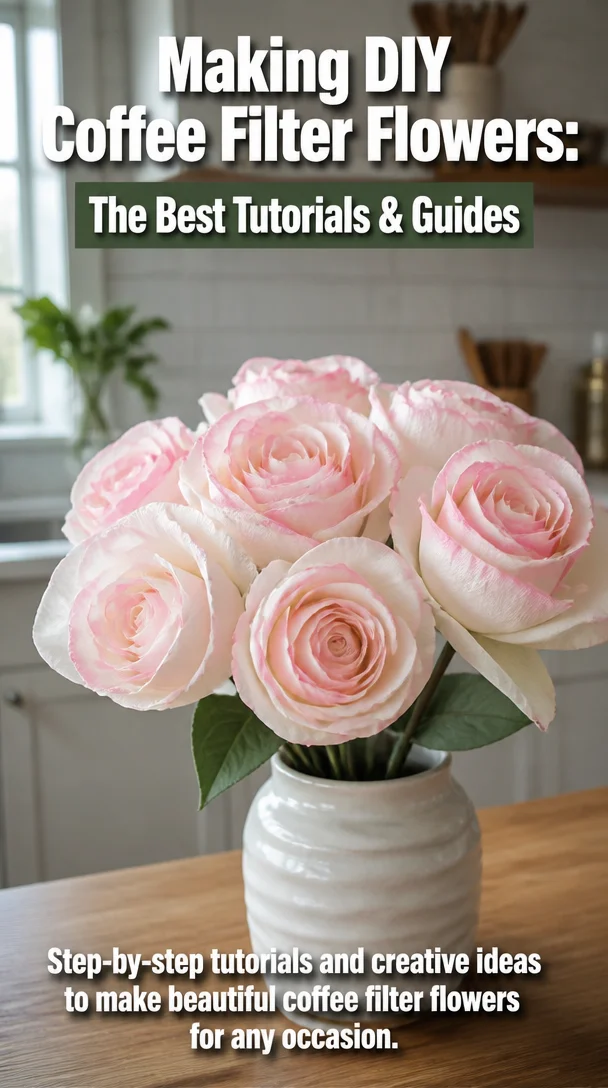 Making DIY Coffee Filter Flowers: The Best Tutorials & Guides 8 Making DIY Coffee Filter Flowers: The Best Tutorials & Guides