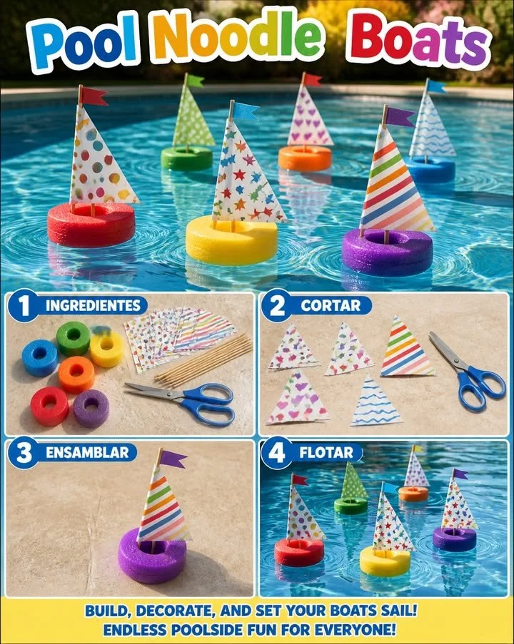 Making Pool Noodle Boats 11 Making Pool Noodle Boats