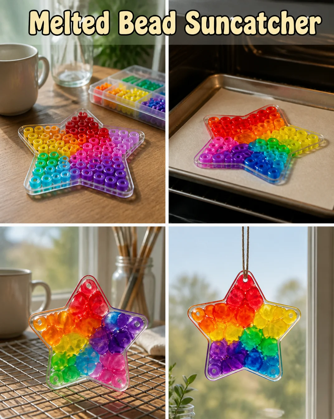 Melted Bead Suncatcher 8 Melted Bead Suncatcher