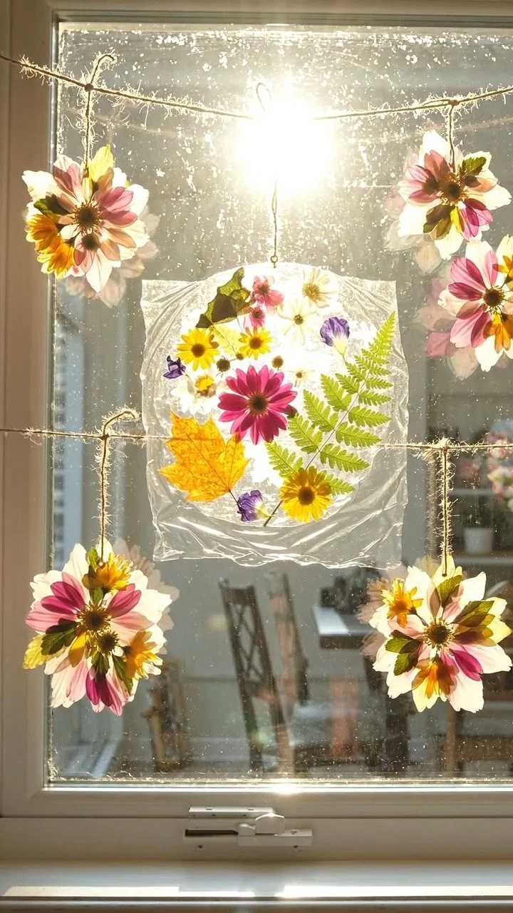 No-glue nature suncatchers showcase leaves and flowers in beautiful sunlight-catching designs ✨ A simple nature-inspired DIY. Save this project! #NatureCraft #SuncatcherDIY #KidsArt #CreativeKids #DI... 6 No-glue nature suncatchers showcase leaves and flowers in beautiful sunlight-catching designs ✨ A simple nature-inspired DIY. Save this project! #NatureCraft #SuncatcherDIY #KidsArt #CreativeKids #DI...