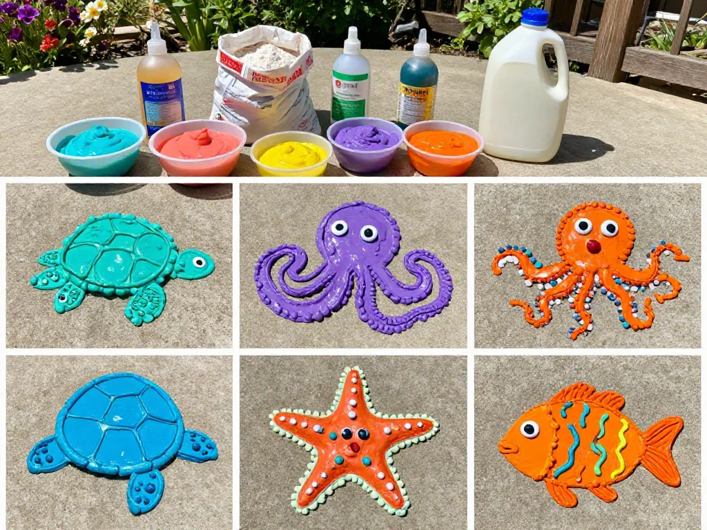 Ocean Puffy Paint Sidewalk Art 8 Ocean Puffy Paint Sidewalk Art