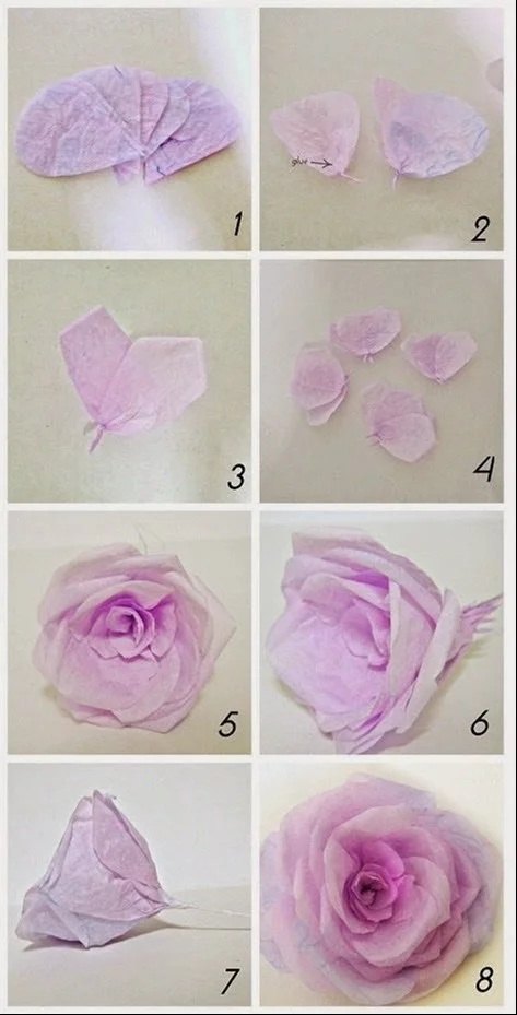 Paper Flower Series: Coffee Filter Roses Tutorial 11 Paper Flower Series: Coffee Filter Roses Tutorial