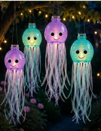 Pastel Jellyfish Bottle Lanterns 9 Pastel Jellyfish Bottle Lanterns