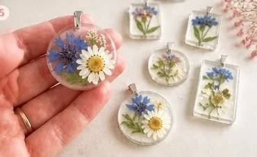 Permanent Flower Charms 10 Permanent Flower Charms