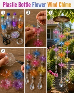 Plastic Bottle Flower Wind Chime 15 Plastic Bottle Flower Wind Chime