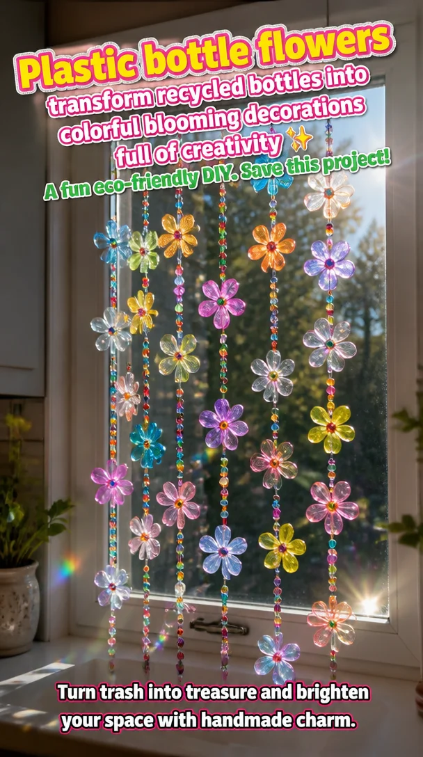 Plastic bottle flowers transform recycled bottles into colorful blooming decorations full of creativity ✨ A fun eco-friendly DIY. Save this project! 8 Plastic bottle flowers transform recycled bottles into colorful blooming decorations full of creativity ✨ A fun eco-friendly DIY. Save this project!