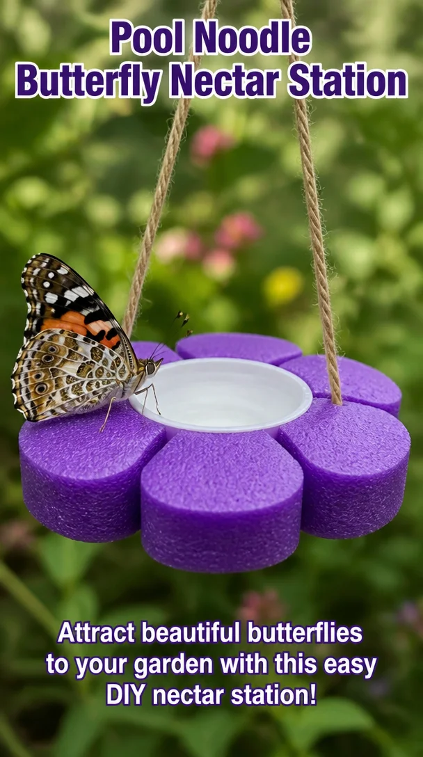 Pool Noodle Butterfly Nectar Station 8 Pool Noodle Butterfly Nectar Station