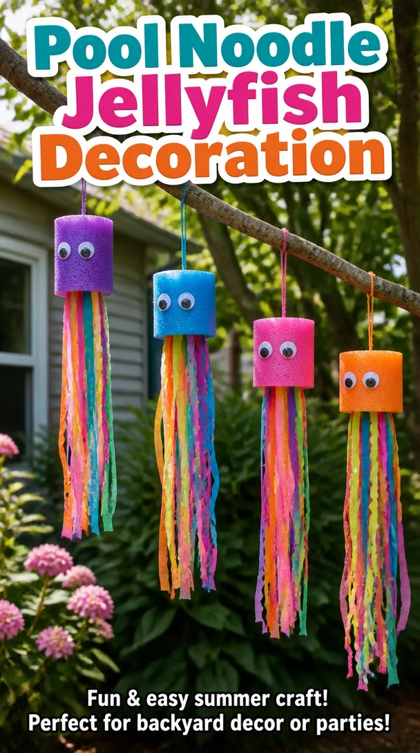 Pool Noodle Jellyfish Decoration 8 Pool Noodle Jellyfish Decoration