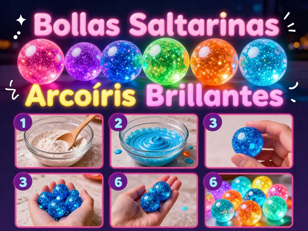 Rainbow Sparkling Bouncing Balls 9 Rainbow Sparkling Bouncing Balls