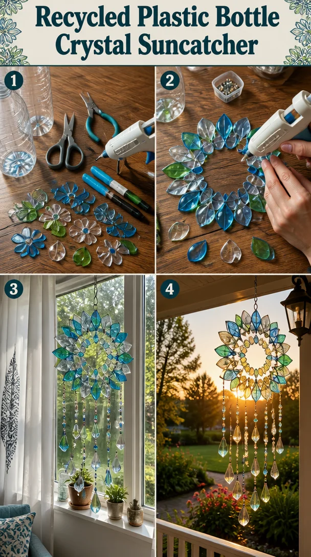 Recycled Plastic Bottle Crystal Suncatcher 8 Recycled Plastic Bottle Crystal Suncatcher