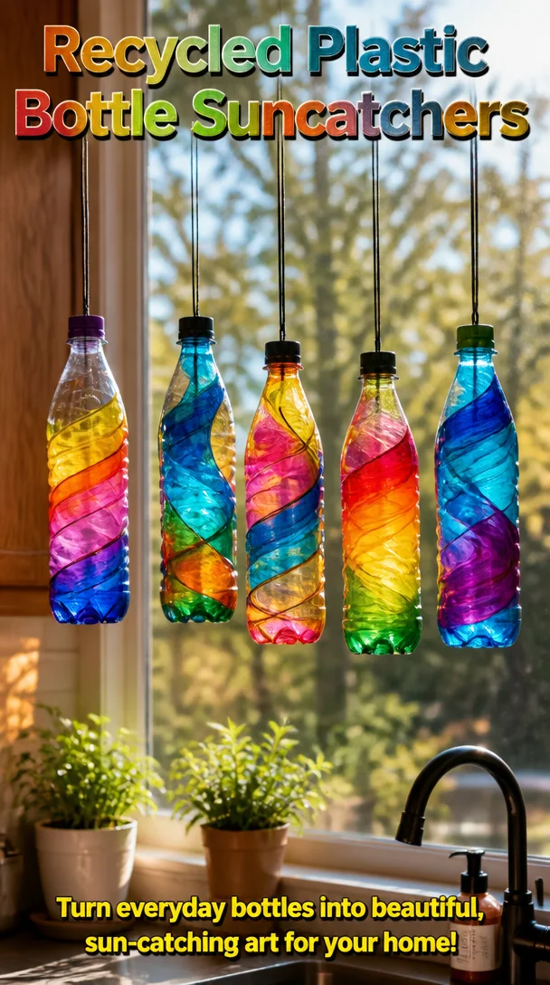 Recycled Plastic Bottle Suncatchers 8 Recycled Plastic Bottle Suncatchers