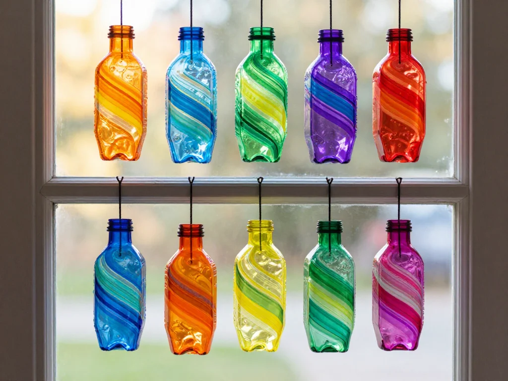 Recycled Plastic Bottle Suncatchers 10 Recycled Plastic Bottle Suncatchers