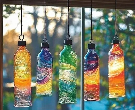 Recycled Plastic Bottle Suncatchers 12 Recycled Plastic Bottle Suncatchers